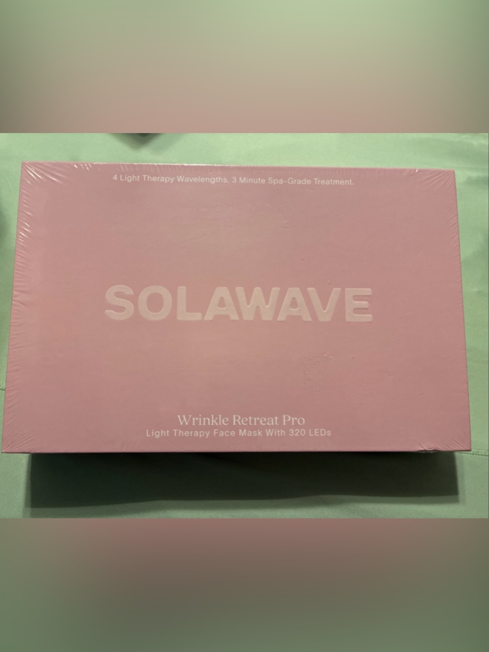 Solawave wrinkle retreat pro led red infrared amber light therapy mask sealed